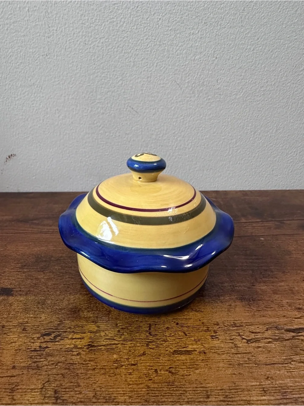 Home & Garden Party Welcome Home Chip & Dip Set Stoneware Platter Bowl Scalloped